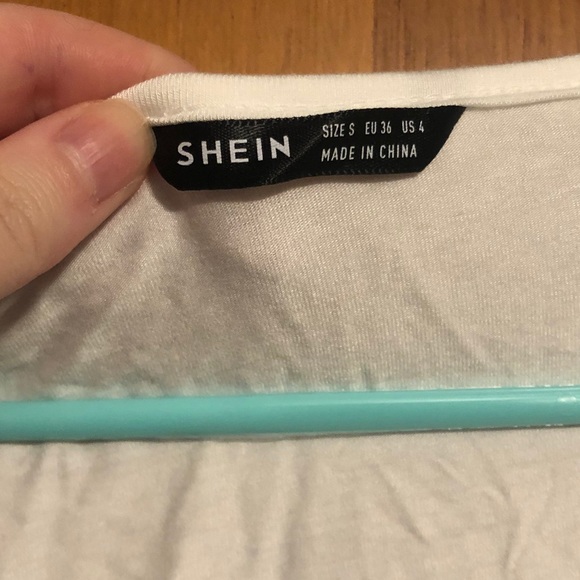 NWOT White Long Sleeve Crop Top Size Small SHEIN - Picture 5 of 7